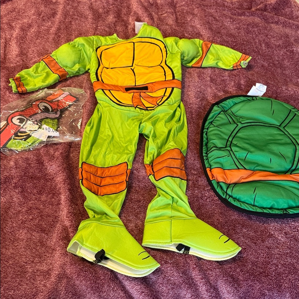 Teenage Mutant Ninja Turtles Costume - Green and Yellow - Picture 3 of 6